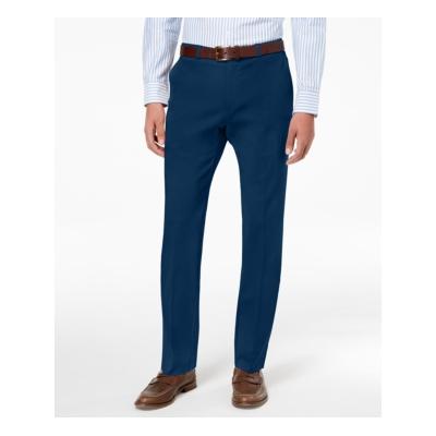 Tommy Hilfiger Mens Classic fit Dress Pants 38 / 34 Blue Solid