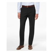 Tommy Hilfiger Mens Classic fit Dress Pants 42 / 32 Black Solid Stretch