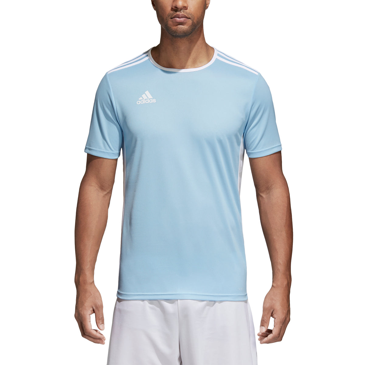 Adidas Men's Entrada Clima Lite Soccer Jersey Shirt Blue White XXL 2XL