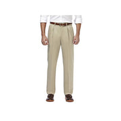 HAGGAR Mens Classic fit Casual Pants 40 / 29 Beige Solid