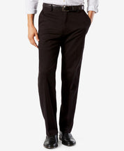 Dockers Mens Easy Stretch Classic Fit Pants Black 42 x 30