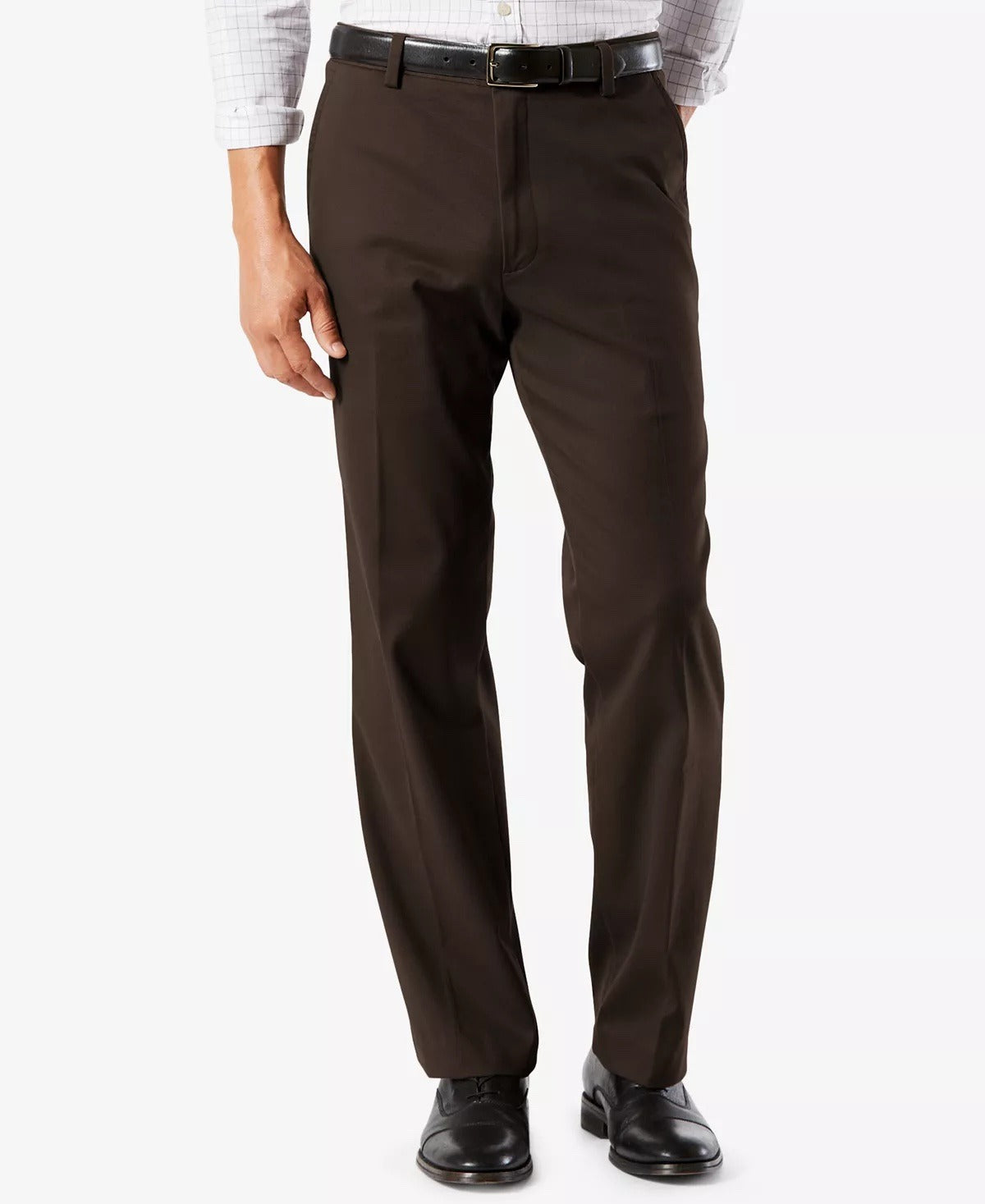 Dockers Mens Easy Stretch Khaki Pants Classic Fit Olive Green 40 x 30