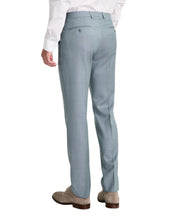Calvin Klein Mens Slim fit Dress Pants 42 / 30 Green Solid Stretch Wool