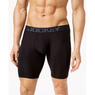 Jockey Mens Regular fit Boxer Briefs Underwear XXXXXL Black Solid