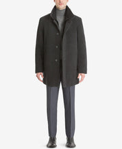 Calvin Klein Mens Regular fit Overcoat Coat 40 R Charcoal Grey Solid