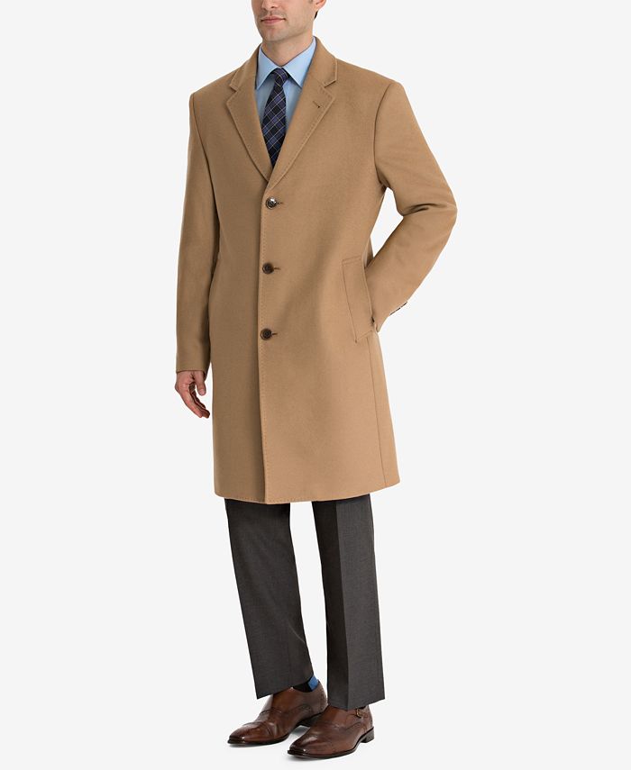 Lauren Ralph Lauren Mens Classic fit Overcoat Coat 38 S Beige Solid
