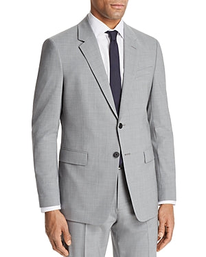 Theory Mens Slim fit Suit Jacket Blazer 40 L Light Grey Solid Stretch