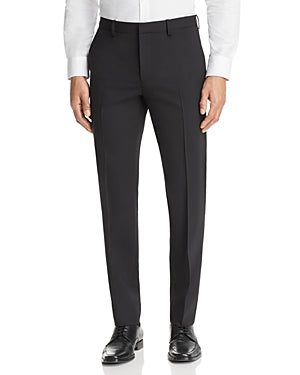 Theory Mens Slim fit Dress Pants 36 / 34 Black Solid Stretch