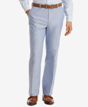 Tommy Hilfiger Mens Modern fit Casual Pants 32 / 30 Blue Solid Stretch