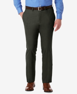 Kenneth Cole Reaction Mens Slim fit Dress Pants 36 / 30 Grey Solid Stretch