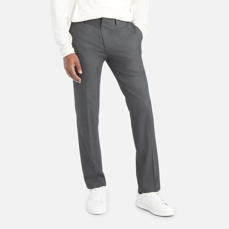 Kenneth Cole Mens Slim fit Dress Pants 32 / 29 Dark Gray Solid
