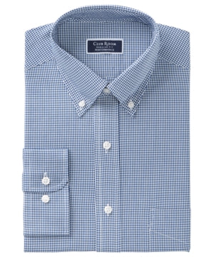 Club Room Men's Classic Regular Fit Navy Dress Shirt Size 16 32/33