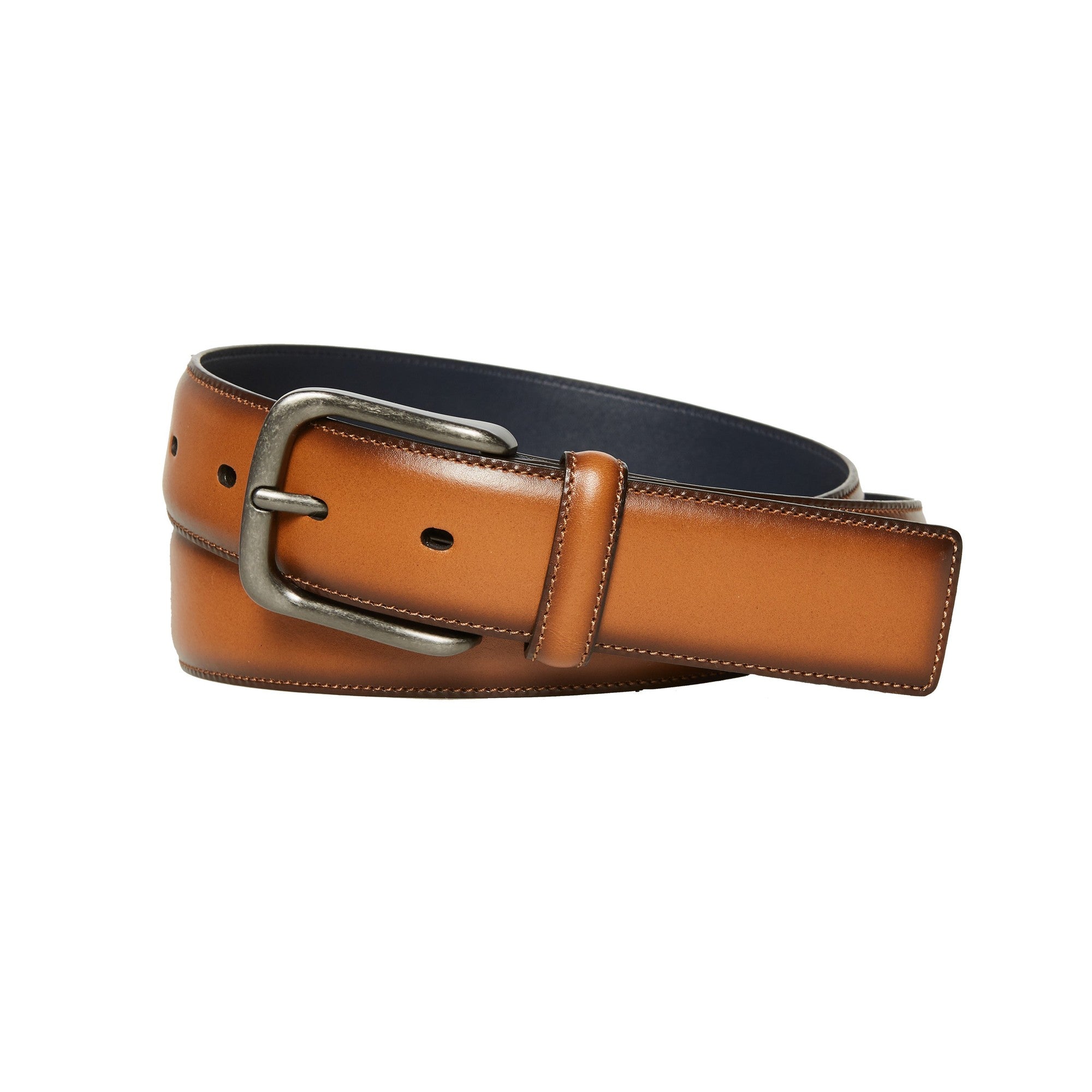 Original Penguin Mens Burnished Bird Leather Belt Light Brown Size 34