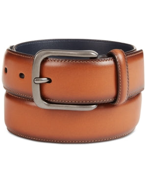 Original Penguin Mens Burnished Bird Leather Belt Brown Luggage Size 30