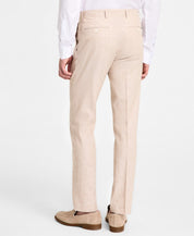 Tommy Hilfiger Mens Modern fit Dress Pants 44 / 32 Beige Solid Stretch Linen