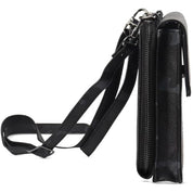 International Concepts Mens Faux Leather Camouflage Crossbody Black One Size