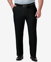 Haggar Mens Big & Tall Black Dress Pants 44 x 29