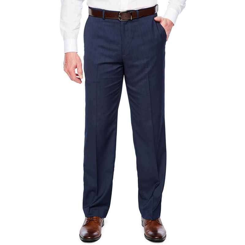 Dockers Mens  fit Dress Pants 36 / 30 Navy Blue Solid Stretch