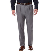 Haggar Mens Classic fit Dress Pants 44 / 29 Grey Solid