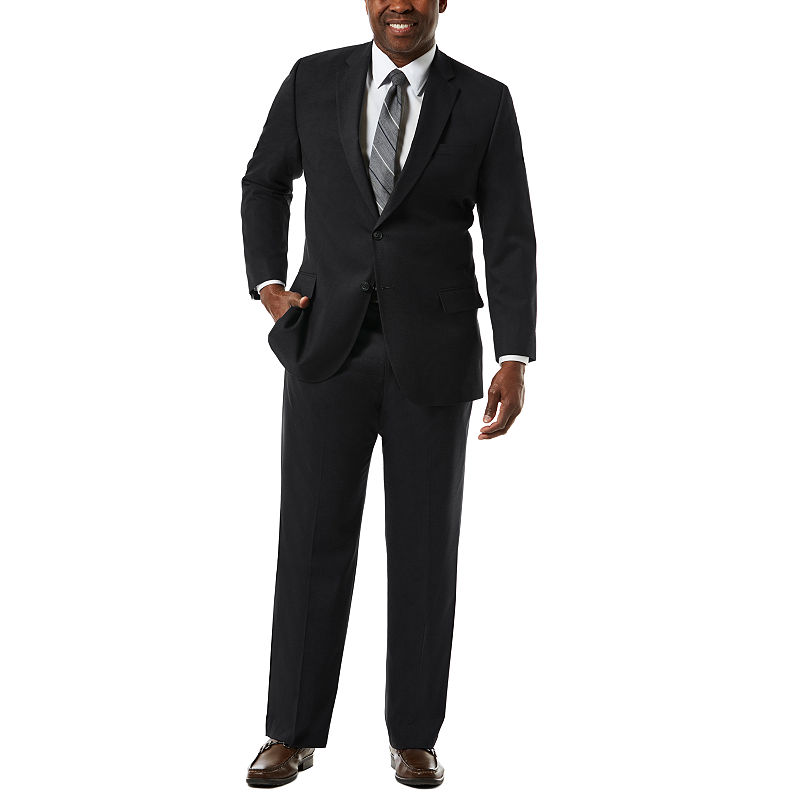 Haggar Mens Classic fit Suit Jacket Blazer 56 L Blue Solid