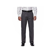 Haggar Men Classic fit Dress Pants 36 / 29 Grey Solid Stretch