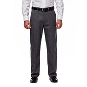 Haggar Mens Classic fit Dress Pants 38 / 30 Gray Solid