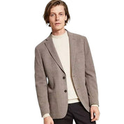 Calvin Klein Mens Slim fit Wool Sport Coat Blazer 46 R Brown Solid