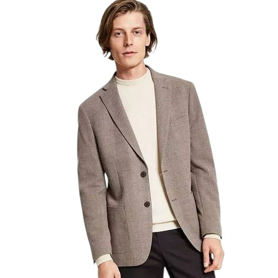Calvin Klein Mens Slim fit Wool Sport Coat Blazer 34 R Brown