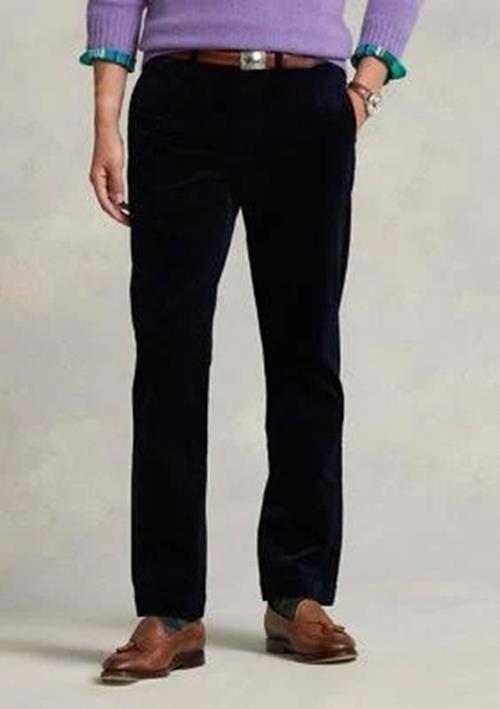 Ralph Lauren Polo Stretch Classic Fit Corduroy Pant 40 x 30 Navy Blue Flat Front