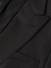 Karl Lagerfeld Mens Modern fit Double Breasted Tuxedo Suit 44 R / 37 W Black