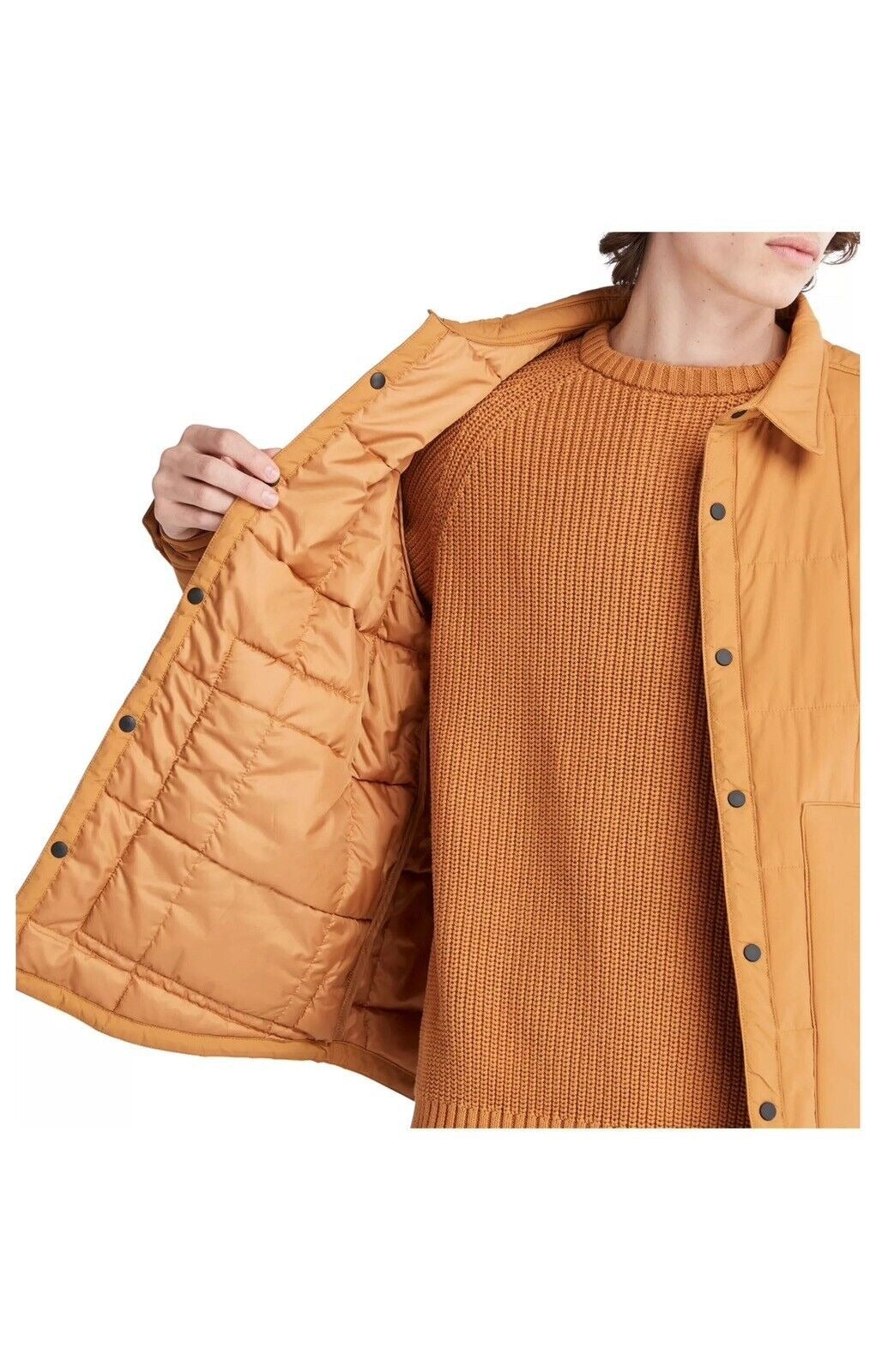 Timberland Men's Dwr Progressive Utility Quilted Overshirt Jacket XL