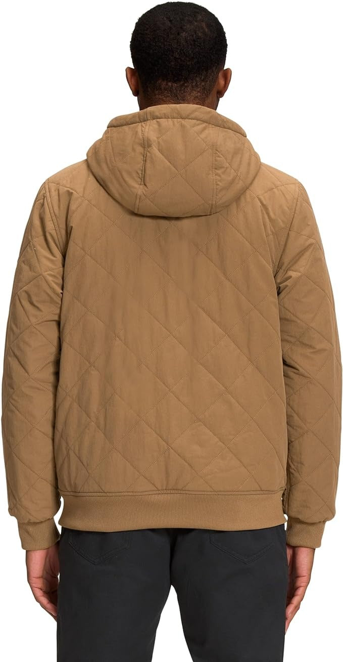 The North Face Mens Cuchillo Insulated Hooded Jacket XXL Brown Sherpa Lining