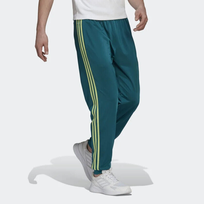 Adidas Men's Essentials Warm-up Tapered 3-Stripes Track Pants 2XL XXL Green