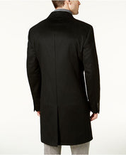 Lauren Ralph Lauren Mens Classic-Fit Pure Cashmere Overcoat Coat 46R Black