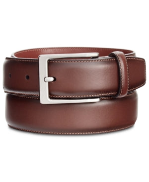 Perry Ellis Portfolio Mens Regular fit Amigo Dress Belt Apparelbelt 32 Brown