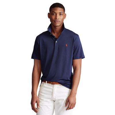 Polo Ralph Lauren Mens Classic Fit Refined Short Sleeve Polo Shirt Navy Medium