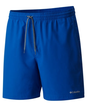 Columbia Mens Regular fit Drawstring Shorts XL / 8 Blue Solid