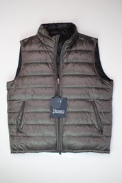 Herno Mens Reversible Down Vest EU / 56 US 46 Dark Grey / Black