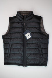 Herno Mens Reversible Down Vest EU / 56 US 46 Dark Grey / Black