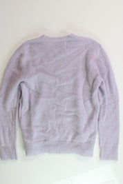 NN07 Mens Walther 6526 Solid Regular Fit Crewneck Sweater Small Purple