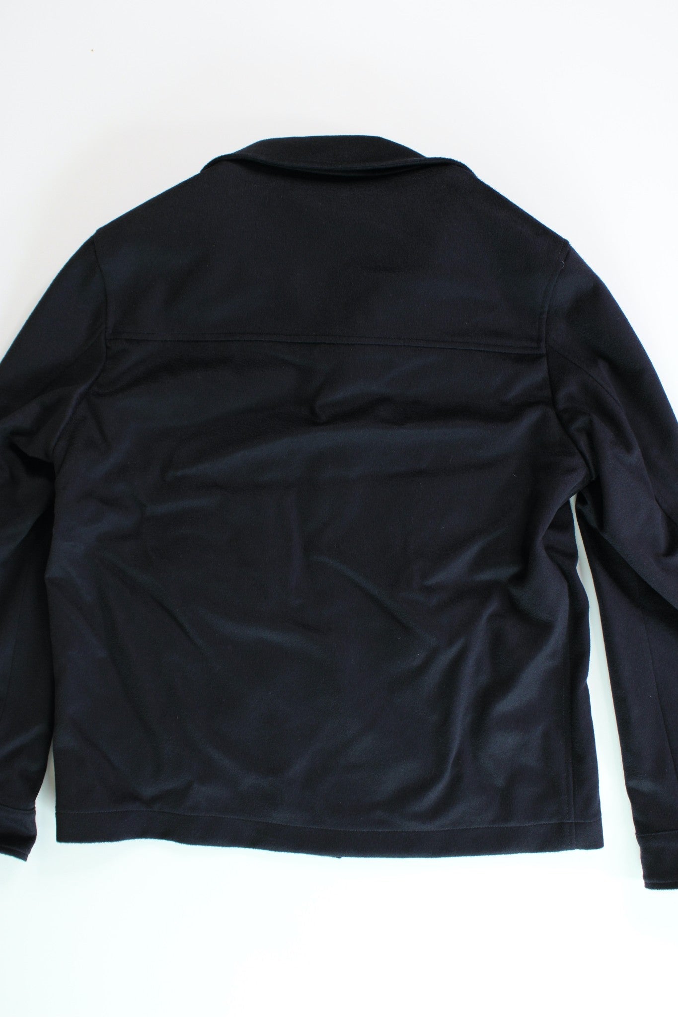 Herno Men's Half-Lined Shirt Jacket in Navy Blue Size 52