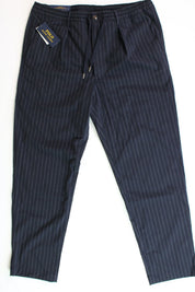 Polo Ralph Lauren Slim Tapered Polo Prepster Pinstripe Pants Large Navy Blue