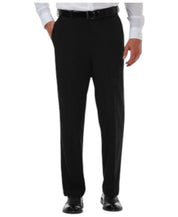 Haggar Mens Classic fit Dress Pants 40 / 30 Black Solid