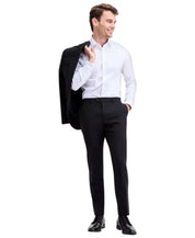 Ted Baker Mens Modern fit Dress Pants 36 / 32 Black Solid Stretch