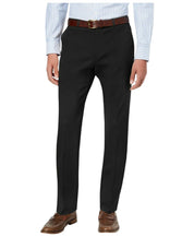 Tommy Hilfiger Mens Modern fit Dress Pants 34 / 32 Black Solid Stretch