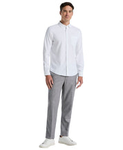 Perry Ellis Mens Modern fit Dress Pants 32 / 30 Light Grey Solid Stretch
