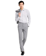 Hugo Boss Mens Modern fit Dress Pants 38 / 32 Light Grey Solid Wool