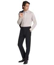 Calvin Klein Mens Slim fit Dress Pants 34 / 32 Black Solid Stretch Wool