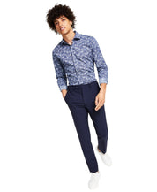Bar Iii Mens Skinny fit Dress Pants 34 / 34 Navy Blue Solid Wool