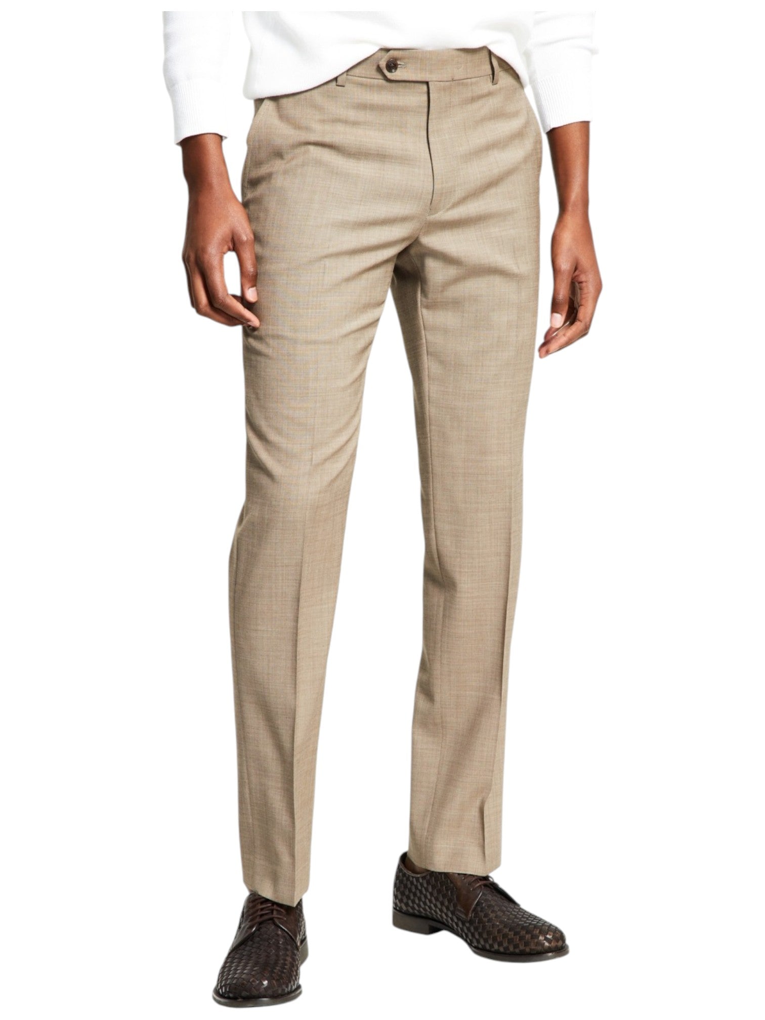Tommy Hilfiger Mens Modern fit Dress Pants 33 / 30 Beige Stretch
